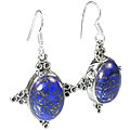 Design 11964: blue lapis lazuli american-southwest earrings