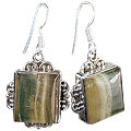 11970: Multi, Green, Yellow fluorite  american-southwest earrings