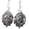 Design 12034: black,gray,pink zosite american-southwest earrings