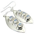 12551: white moonstone earrings