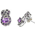 Design 12557: purple amethyst earrings