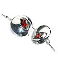 12574: red garnet earrings