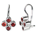 12577: red garnet earrings