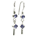 12585: blue iolite earrings