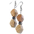 Design 12664: brown mookite earrings