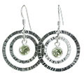 green amethyst earrings