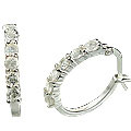 Design 13119: white white topaz contemporary earrings