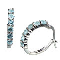 Design 13121: blue blue topaz contemporary earrings