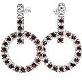 garnet earrings