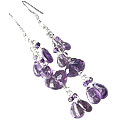 Design 13938 purple amethyst contemporary earrings