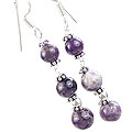 Design 14830: purple amethyst earrings