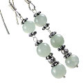 Design 14926: green aventurine earrings