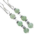 Design 14933: green aventurine earrings