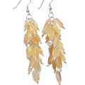 Design 15004: yellow aventurine cha-cha earrings
