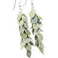 Design 15009: green jasper earrings