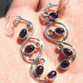 Design 18250 purple amethyst earrings