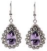 Design 18321 blue amethyst classic earrings