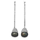 Pearl gemstone earrings