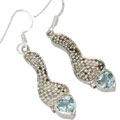 blue topaz earrings