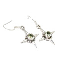 Design 9324: green green amethyst star earrings