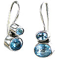 Design 9331: blue blue topaz earrings
