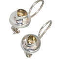 Design 9425: yellow citrine earrings