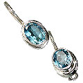 Design 9443: blue blue topaz earrings