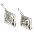 Design 9447: green green amethyst earrings