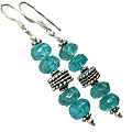 9725: green fluorite earrings