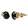 Design 9959: black onyx post earrings