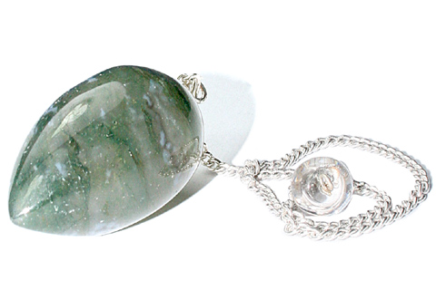 SKU 9610 - a Moss agate healing Jewelry Design image