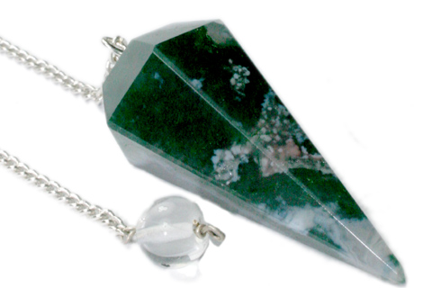 SKU 9622 - a Moss agate healing Jewelry Design image