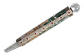 10584: Beaded green bloodstone sticks healing