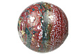 10589: Beaded green,red,white bloodstone spheres healing