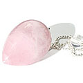 9608: Beaded pink rose quartz  pendulum healing