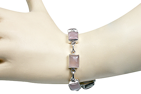 SKU 1029 unique Rose quartz Bracelets Jewelry