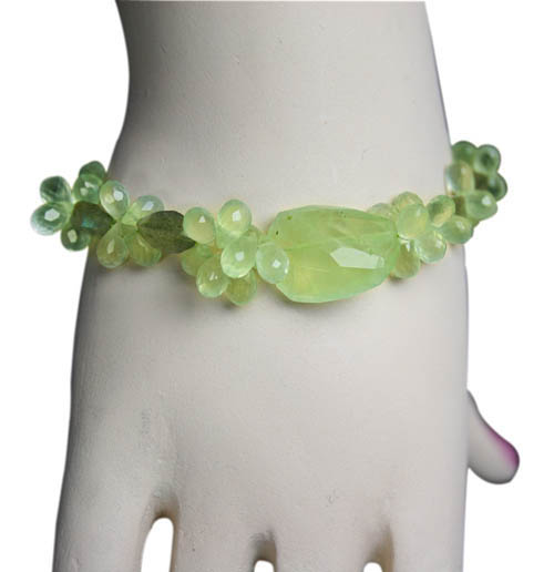 SKU 7778 unique Prehnite Bracelets Jewelry