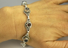 SKU 8097 unique Garnet Bracelets Jewelry