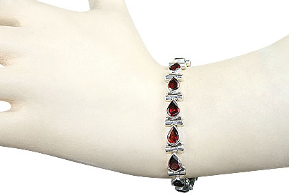 SKU 8122 unique Garnet Bracelets Jewelry
