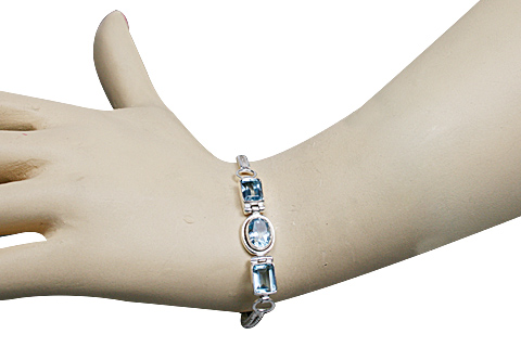 SKU 904 unique Blue Topaz Bracelets Jewelry