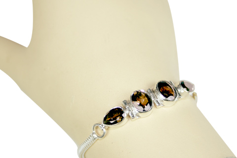 SKU 9136 unique Smoky Quartz Bracelets Jewelry