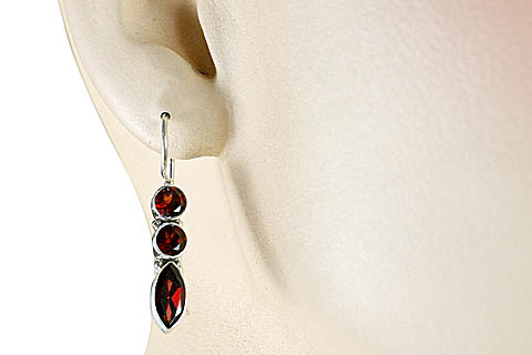 SKU 1001 unique Garnet Earrings Jewelry