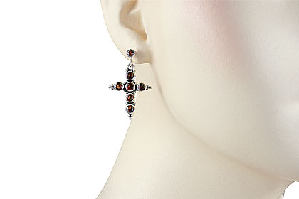SKU 1042 unique Garnet Earrings Jewelry