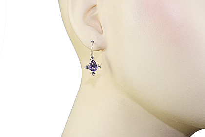 SKU 1072 unique Amethyst Earrings Jewelry