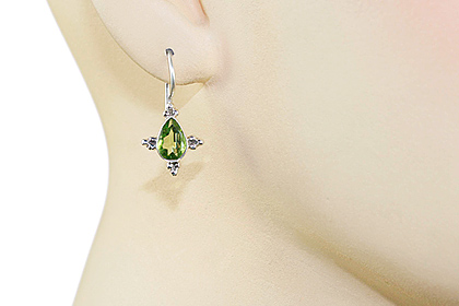 SKU 1073 unique Peridot Earrings Jewelry