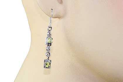 SKU 1078 unique Peridot Earrings Jewelry