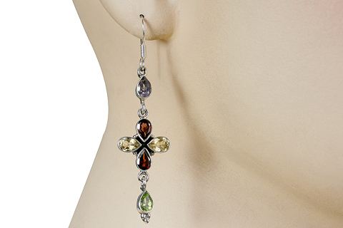 SKU 1088 unique Multi-stone Earrings Jewelry