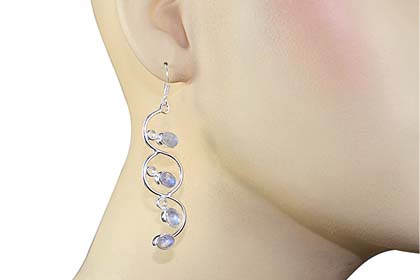 SKU 1150 unique Moonstone Earrings Jewelry