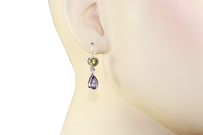 SKU 1251 unique Amethyst Earrings Jewelry