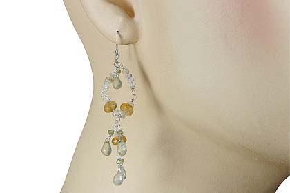 SKU 13901 unique Citrine Earrings Jewelry
